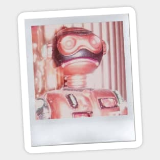 Robot Polaroid Sticker